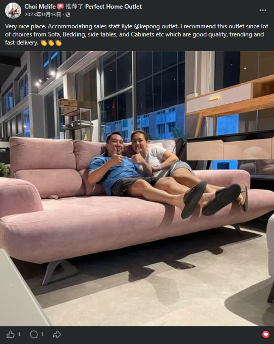 Facebook customer review